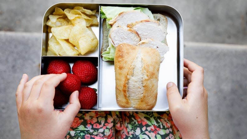 The LunchBots Bento keeps lunches fresh and tasty.