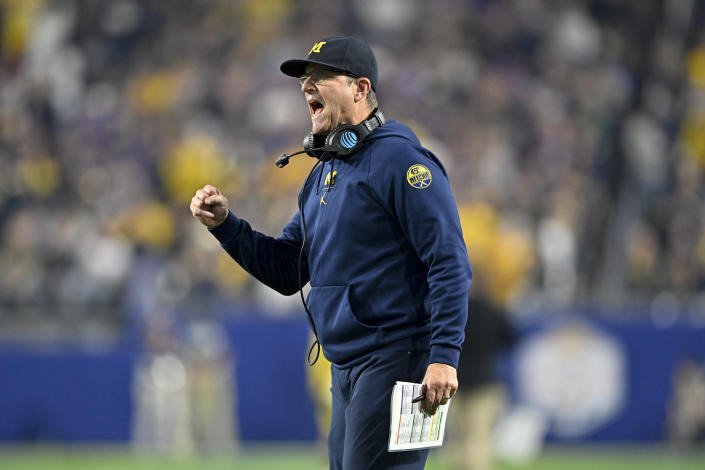 Will Jim Harbaugh leave Michigan to return to the NFL? (Photo by Alika Jenner/Getty Images)