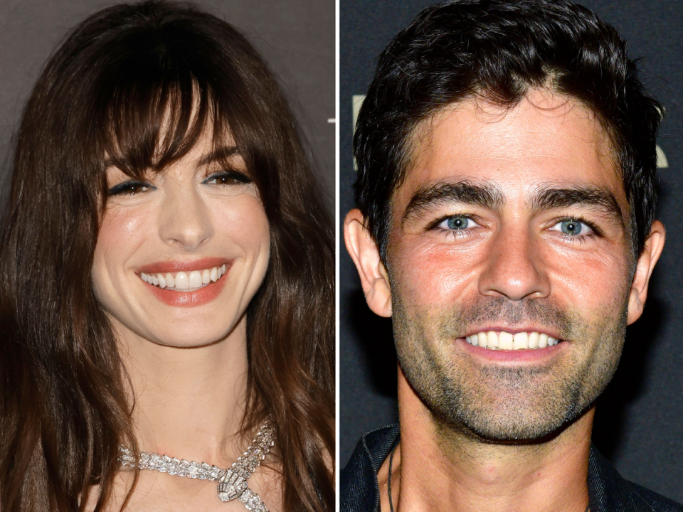 Anne Hathaway and Adrian Grenier (Getty Images)