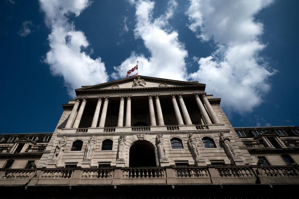 The outlook on timing for a UK rate cut from the BOE in Threadneedle Street remains cloudy (Aaron Chown/PA) (PA Wire)