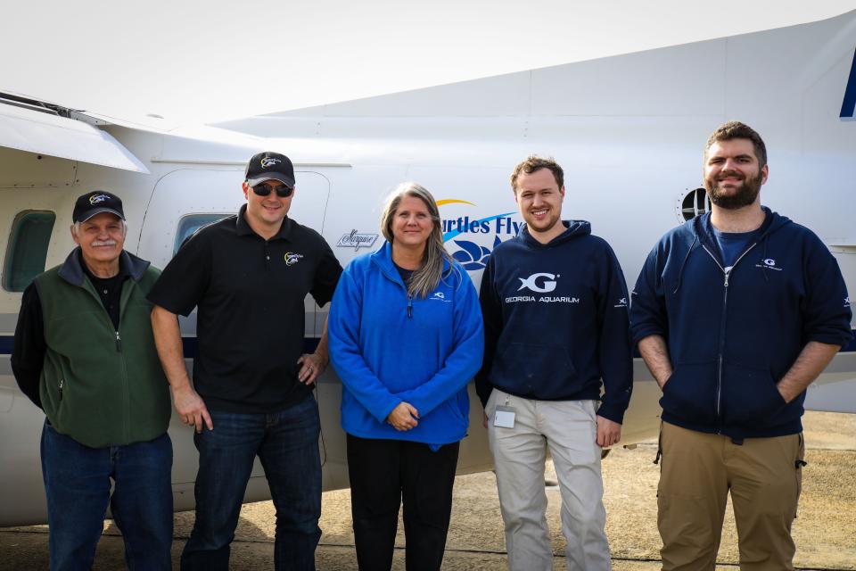 The turtles were brought to Atlanta by an organization called Turtles Fly Too, which is made up of pilots that help in coordinating and facilitating large-scale relocation efforts for endangered species.