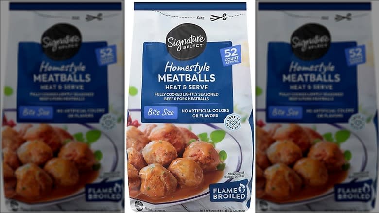 bag of Signature Select meatballs