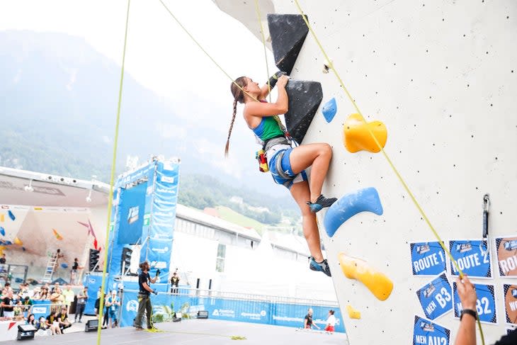 <span class="article__caption">Lucia Capovilla of Italy competes in the women’s Lead qualification during the 2022 IFSC Paraclimbing World Cup in Innsbruck (AUT).</span> (Photo: Dimitris Tosidis/IFSC)
