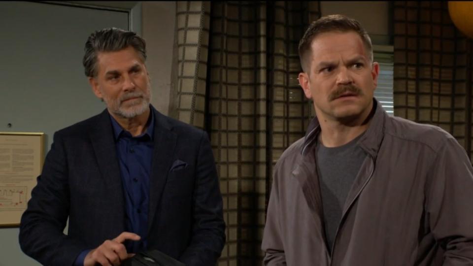 James Hyde and Walter Belenky as Jeremy Stark and Carson in The Young and the Restless