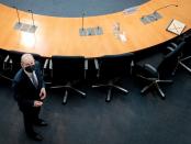 German Finance Minister Scholz testifies before a parliament committee, in Berlin