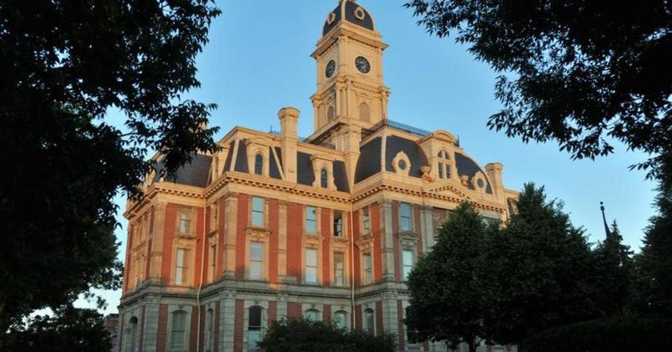 The historic Hamilton County Courthouse, 33 N. 9th St., Noblesville.