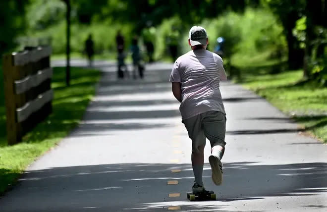 The Framingham Department of Public Works is requesting $39,500 in Community Preservation Act funding to mitigate the impact of erosion along the west side of the Cochituate Rail Trail.