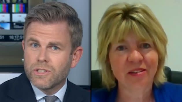 Matt Barbet grilled Maria Caulfield on Sky News