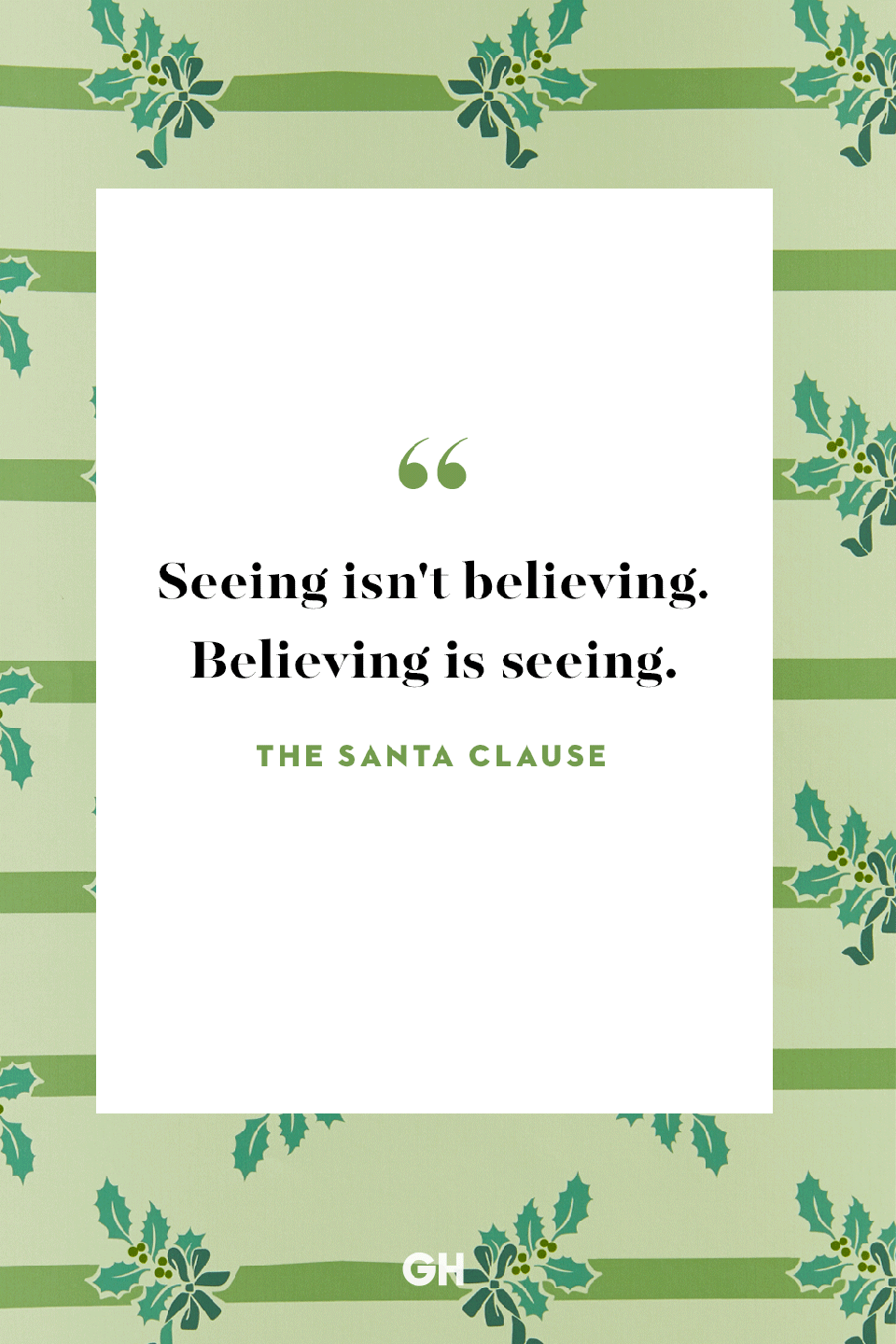 <p>Seeing isn't believing. Believing is seeing. </p>