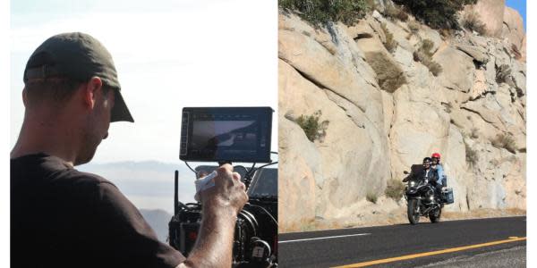 Graban película en Autopista Centinela- La Rumorosa en Baja California