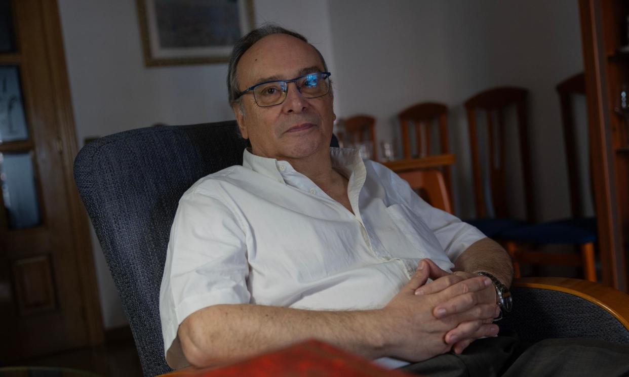 <span>Julio Pacheco became the first person to testify before a Spanish judge investigating allegations of torture during the dictatorship in September 2023.</span><span>Photograph: Pierre-Philippe Marcou/AFP/Getty Images</span>