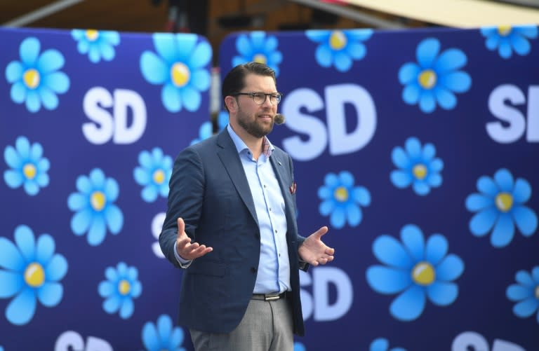 Jimmie Akesson, leader of the Sweden Democrats, forecast to garner around a 20 percent vote share, says rival parties must not see the SD they can't go on seeing SD "as a passing illness that has temporarily afflicted parliament"