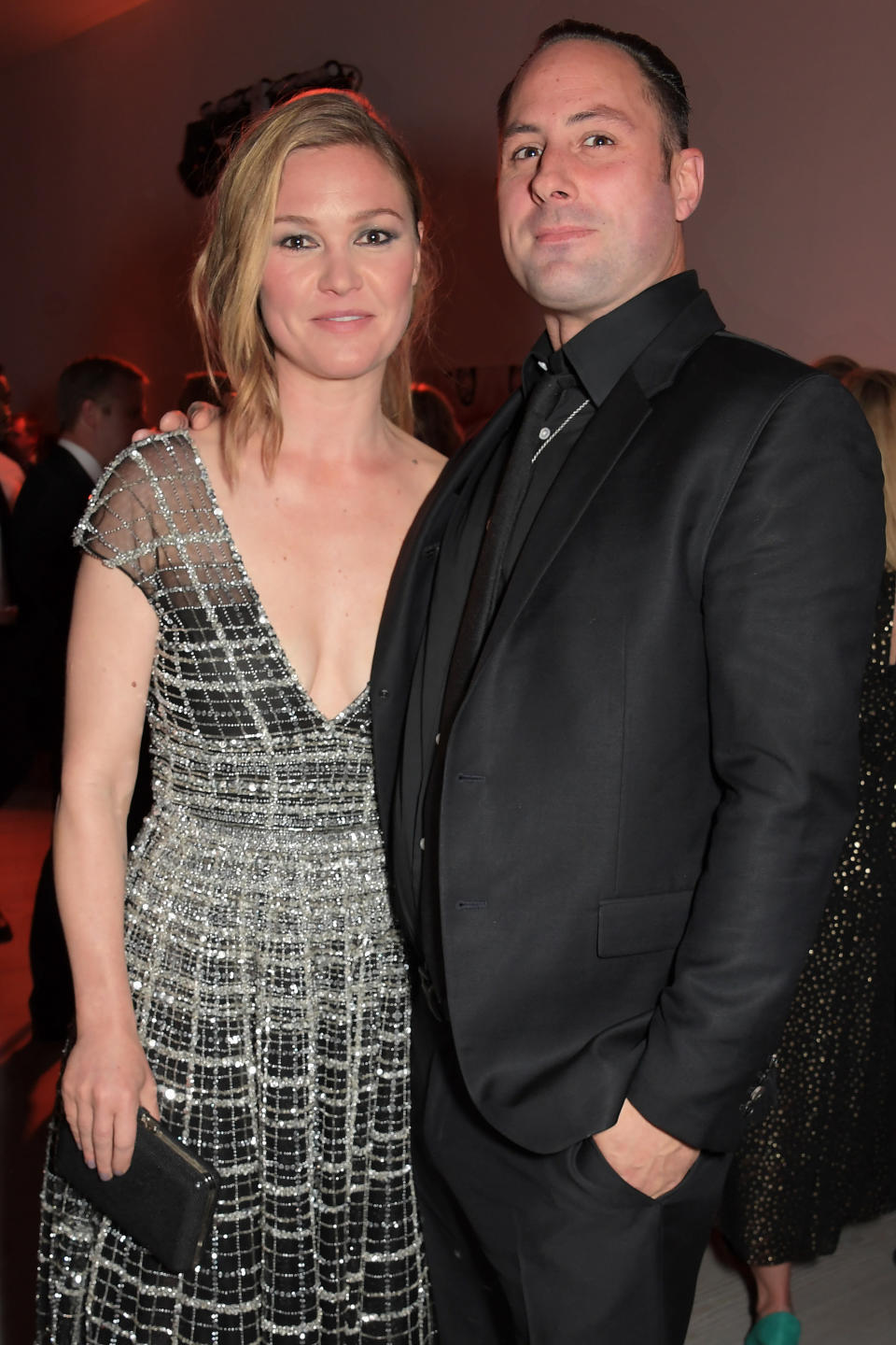 Julia Stiles and Preston J. Cook attend the Premiere Screening for the new season of Sky Original "Riviera" at The Saatchi Gallery on May 7, 2019