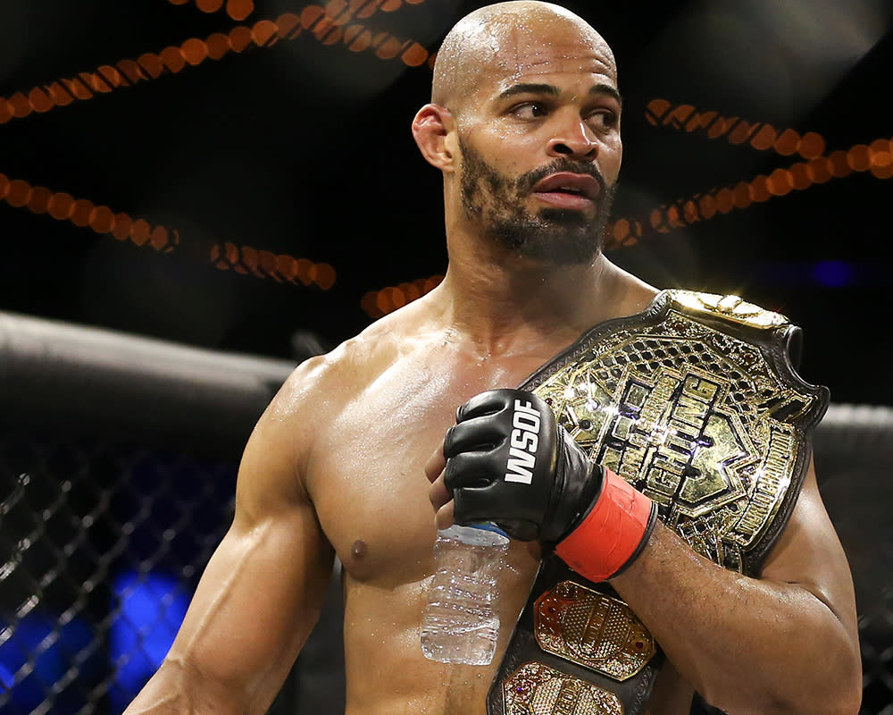 David Branch held simultaneous titles in the World Series of Fighting. Now he’s trying to climb the UFC ladder. (Getty)