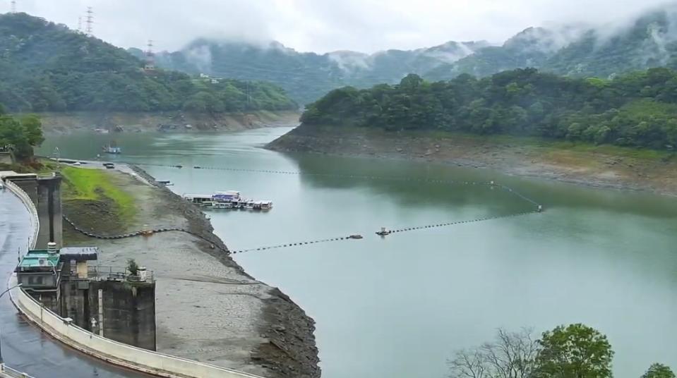 北水局統計，石門水庫上游集水區今日累積雨量各站平均為24.1mm，其中又以巴陵站32.5mm最多。   圖：北水局／提供