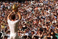 <p>2013 saw Murray become the first British man to win a singles title at Wimbledon since Fred Perry in 1936. (Getty Images) </p>