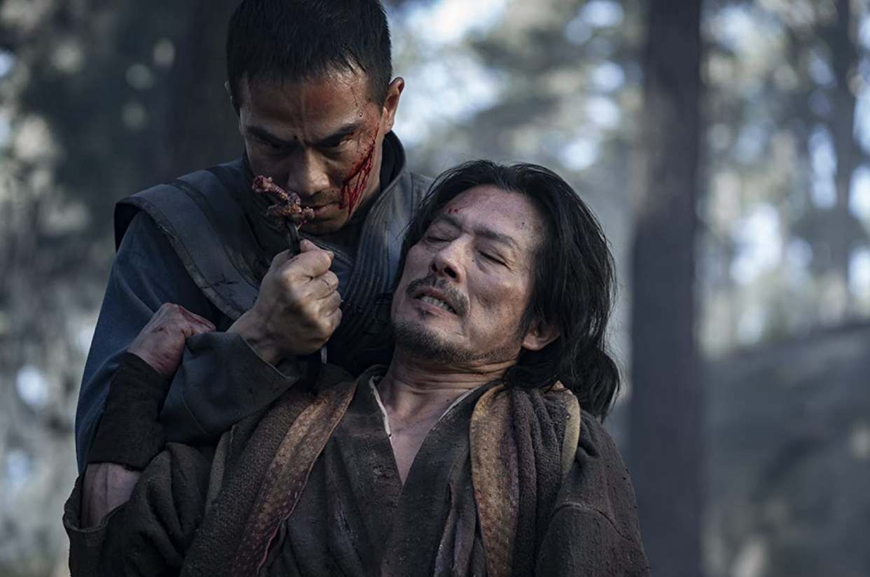 Joe Taslim and Hiroyuki Sanada in 'Mortal Kombat' (Warner Bros.)