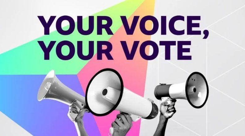 Graphic with the BBC branding “Your Voice, Your Vote”