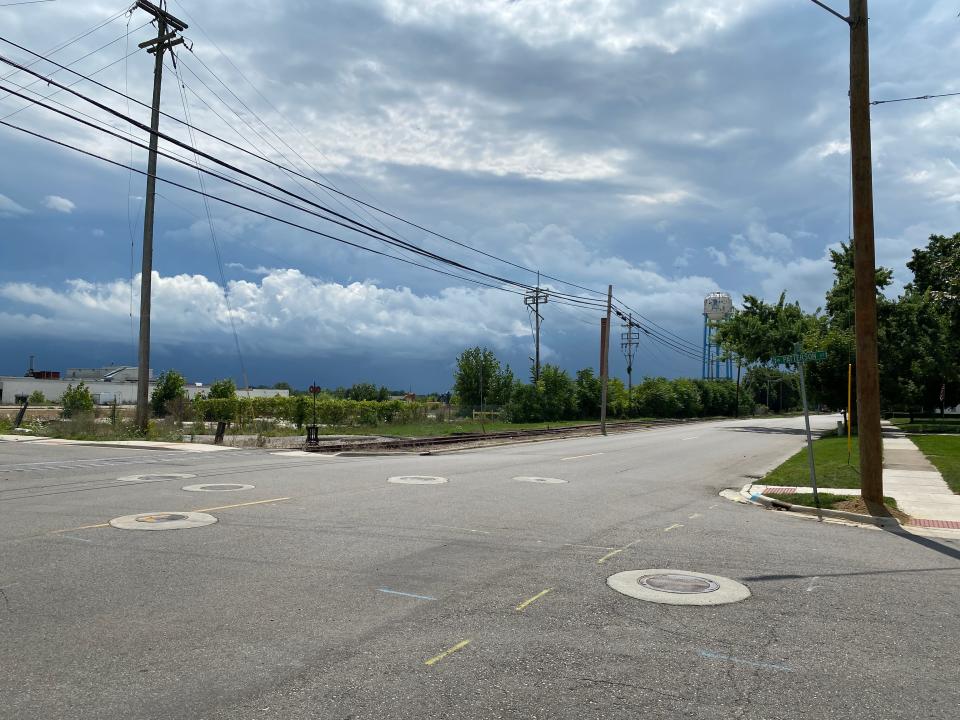 South Evans Street in Tecumseh along the former Tecumseh Products Co. site is pictured Saturday.