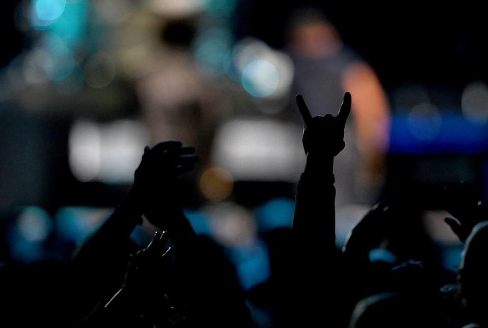 Fans applaud and rock out to Bruce Springsteen and the E Street Band at the Bryce Jordan Center on Saturday, March 18, 2023.