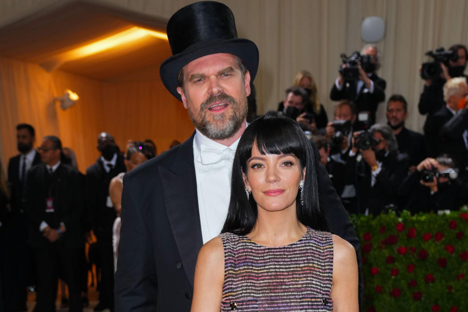 Lily Allen and David Harbour in 2022