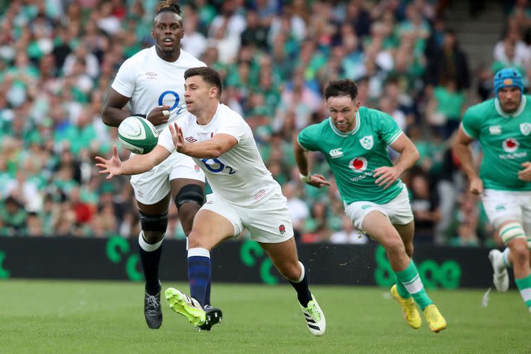 Ben Youngs, durante el amistoso previo al Mundial frente a Irlanda