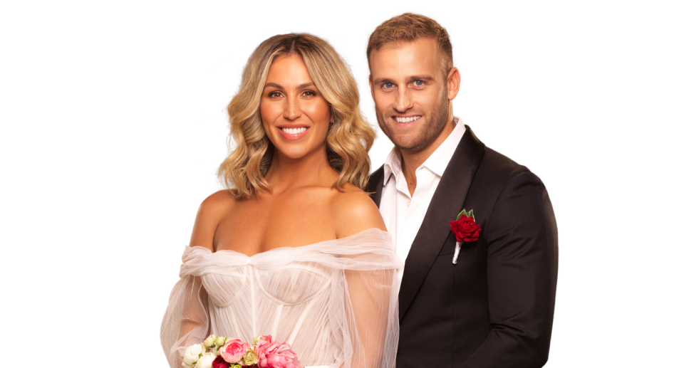 Sara and Tim were one of the first couples to get hitched on Married at First Sight this year. Photo: Channel 9