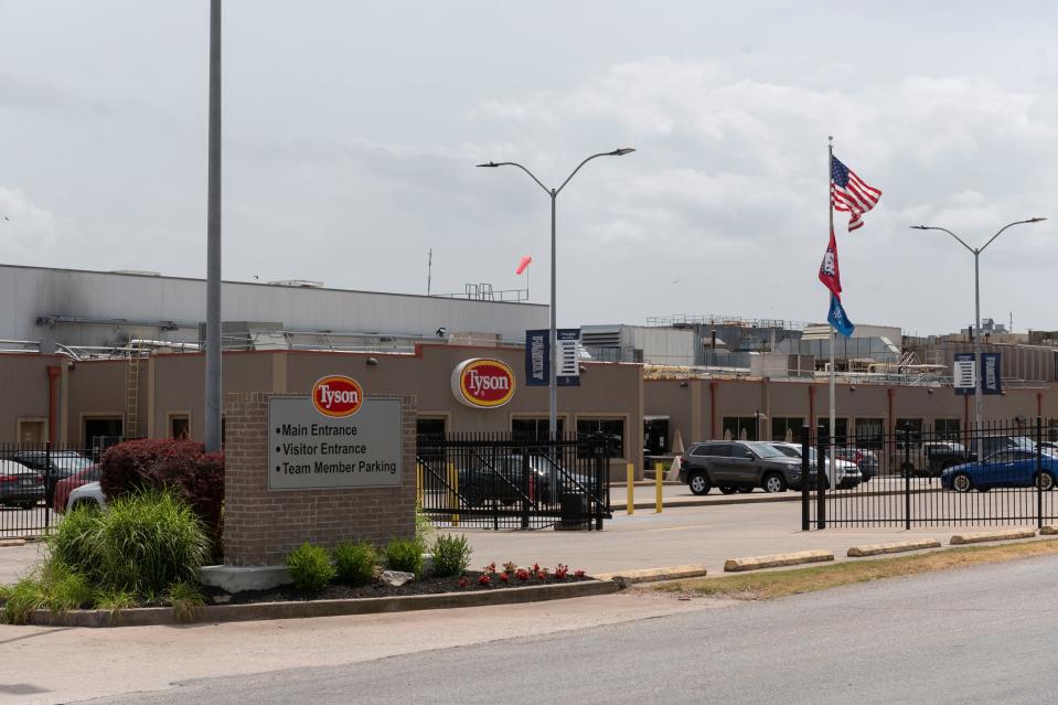The Tyson plant on West Olrich Street in Rogers, Arkansas, on Sunday, June 28, 2020.