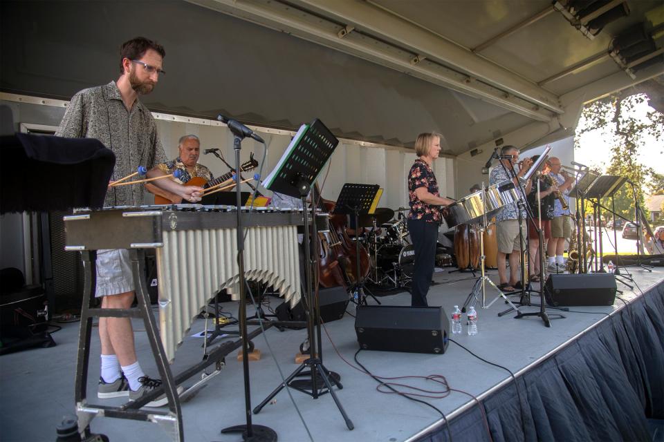 The Tropical Nights Latin jazz band performs July 21 in the annual Concerts in the Park series at Victory Park in Stockton.