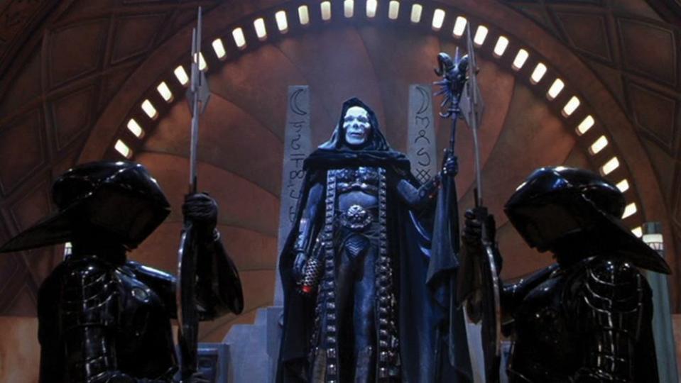 Skeletor, played by Frank Langella, in the 1987 Masters of the Universe film.