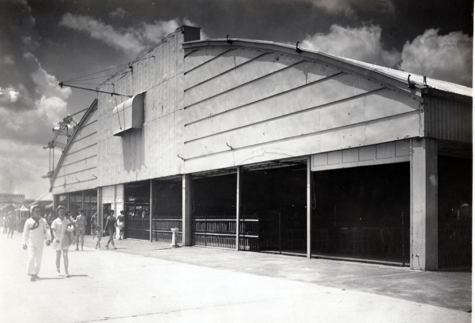 The Flag amusement center was a popular attraction on the Jacksonville Beach oceanfront in the 1940s.