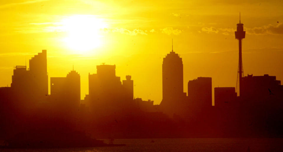 Sydney’s skyline during a heatwave. Source: File/Getty Images