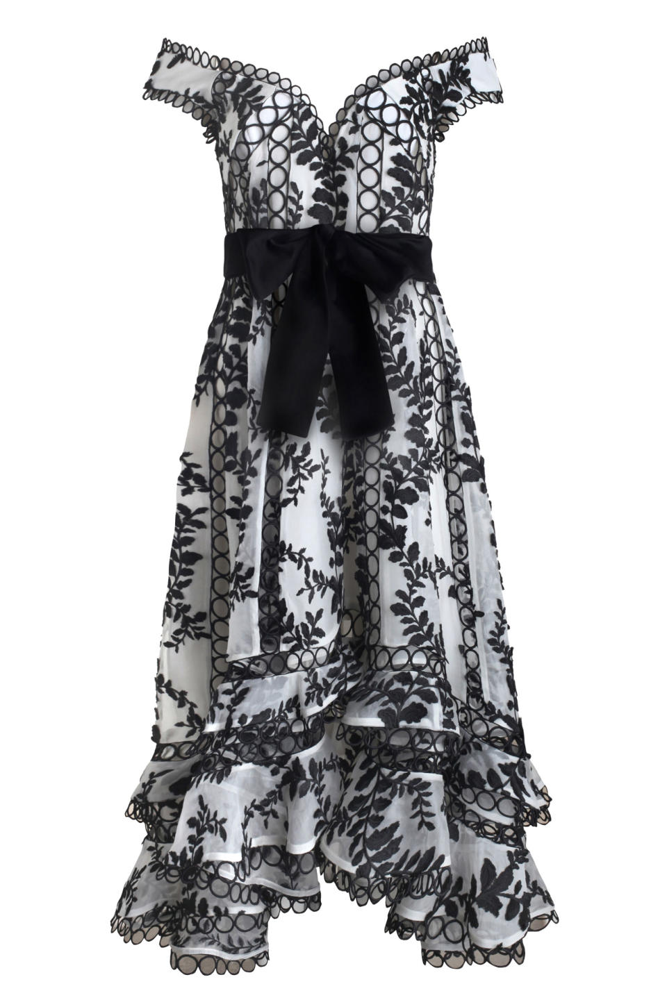 <p>Zimmermann Winsome Vine Dress, $2,675; <a rel="nofollow noopener" href="https://us.zimmermannwear.com/readytowear/clothing/dresses/winsome-vine-dress-black-pearl.html" target="_blank" data-ylk="slk:zimmermannwear.com;elm:context_link;itc:0;sec:content-canvas" class="link ">zimmermannwear.com</a></p>