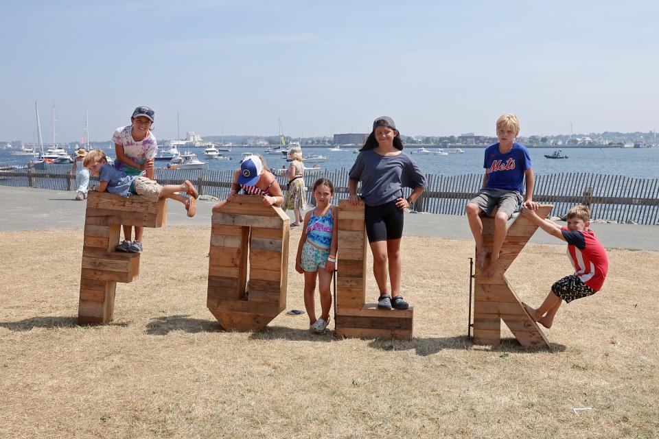 Fans at the Newport Folk Festival at Fort Adams State Park on Sunday, July 24, 2022.