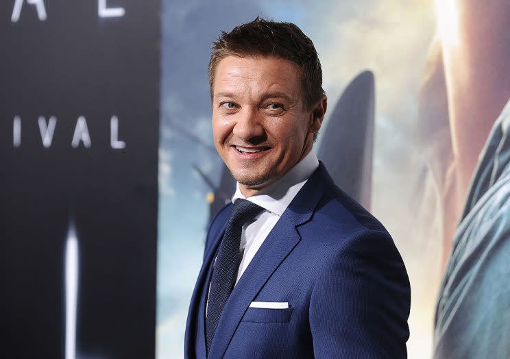 Jeremy Renner on the red carpet in November. (Photo: Jason LaVeris/FilmMagic)