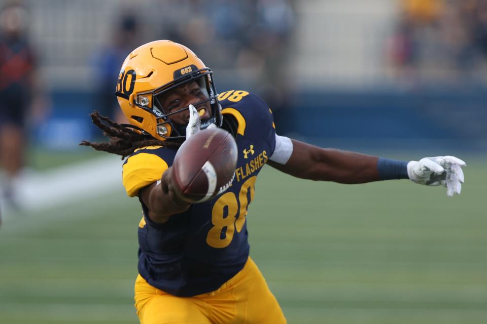 Former Kent State wide receiver Keshunn Abram signed as a free agent with the New York Jets on Saturday.