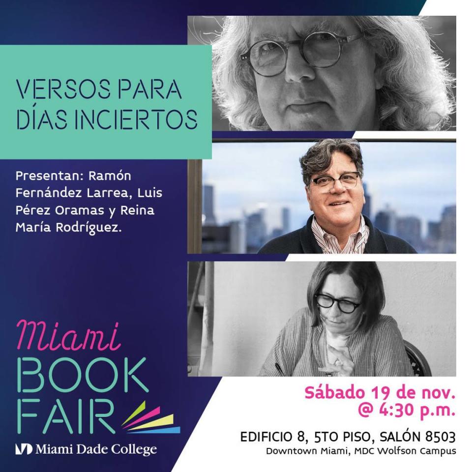 La Feria del Libro presenta: ‘Versos para días inciertos’.