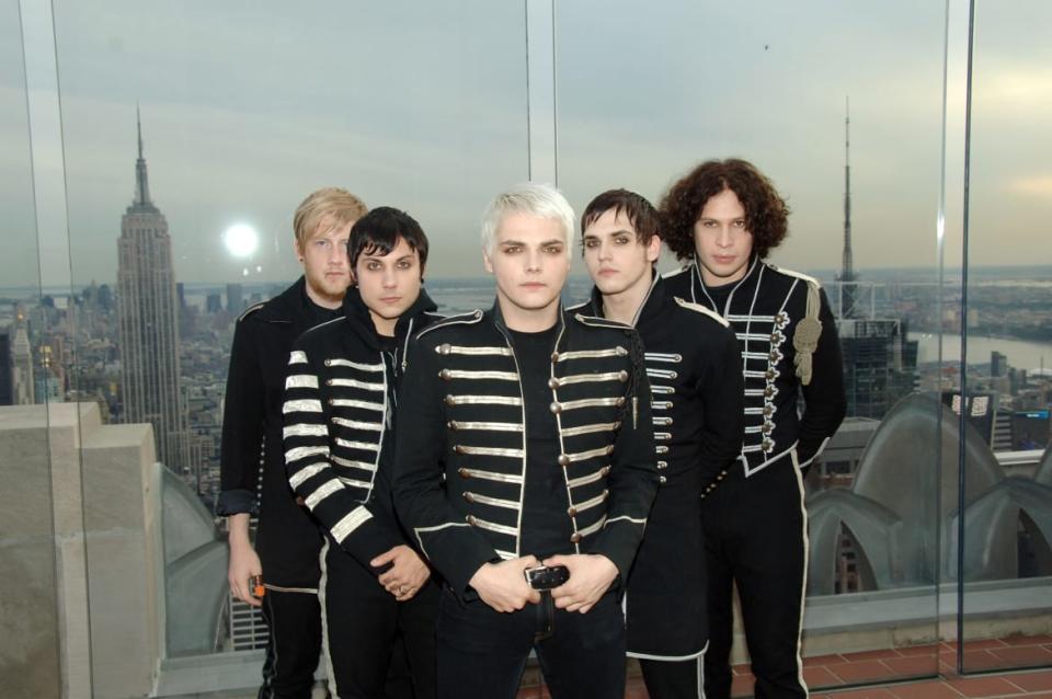 <div class="inline-image__caption"><p>My Chemical Romance.</p></div> <div class="inline-image__credit">Theo Wargo/Getty</div>