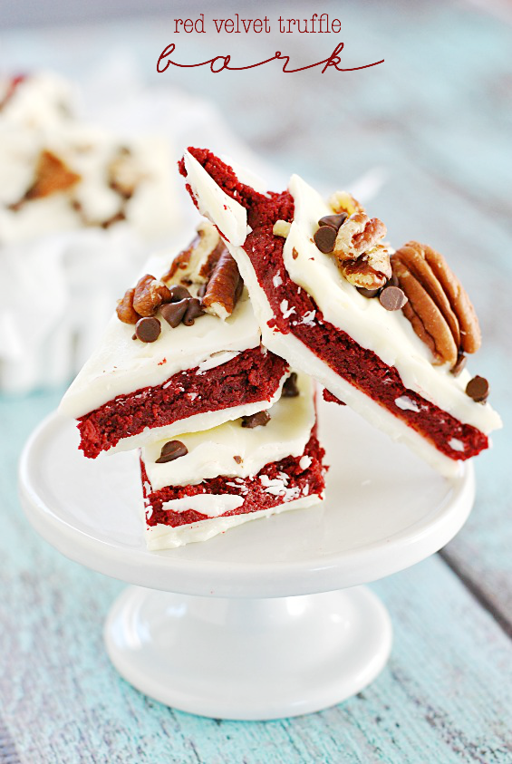 Red Velvet Truffle Bark