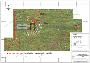 Buckreef Gold Mine Special Mining Licence showing newly discovered gold mineral licence trends
