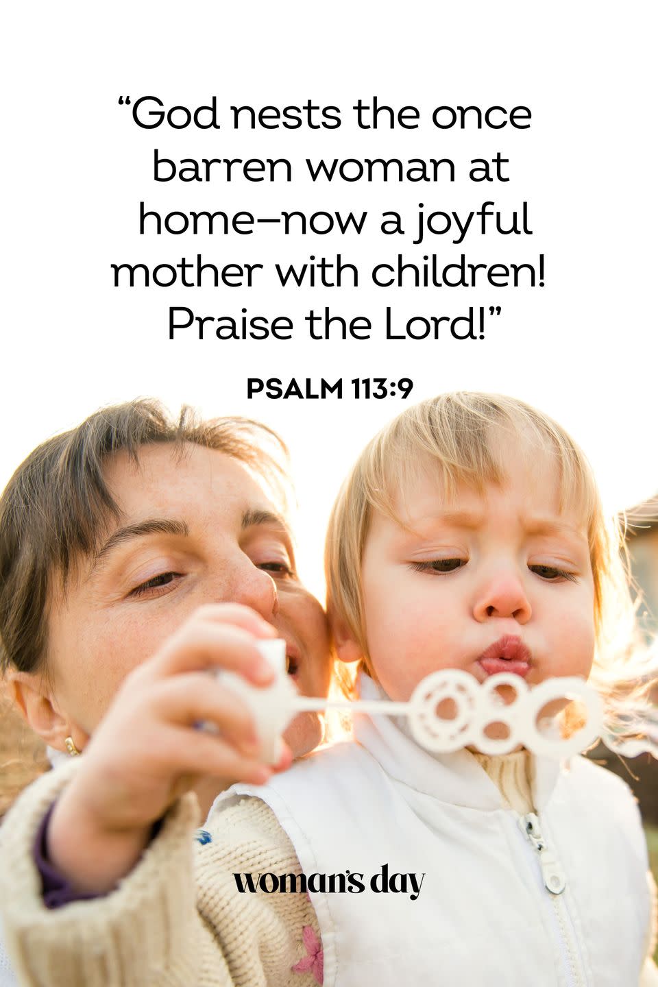 mothers day bible verses psalm 113 9