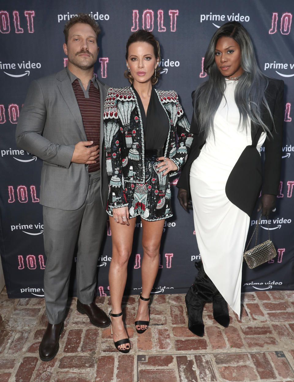 Jai Courtney, Kate Beckinsale and Laverne Cox attends Amazon Studios “Jolt” Special Screening. - Credit: Todd Williamson/January Images