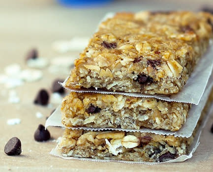 Chewy Chocolate Granola Bars