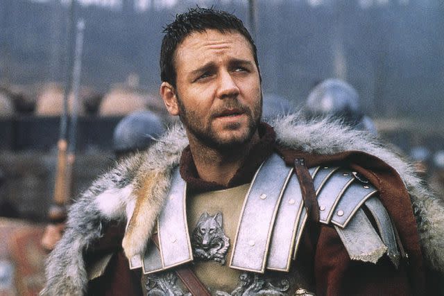 <p>Dreamworks/Universal/Kobal/Shutterstock</p> Russell Crowe in 'Gladiator'.