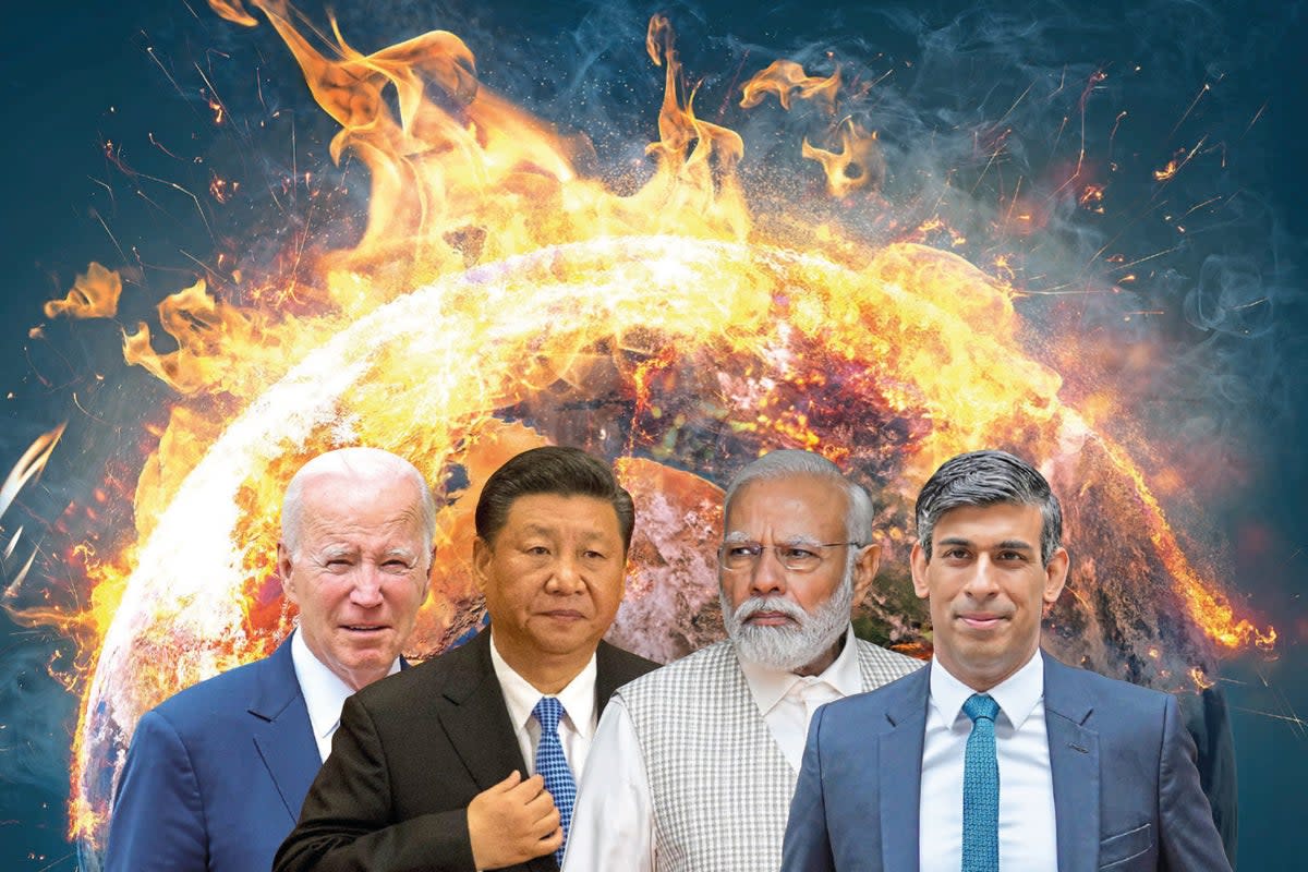 US president Joe Biden, China’s Xi Jinping, Indian prime minister Narendra Modi, and Rishi Sunak are among the leaders facing calls to act (Evening Standard)
