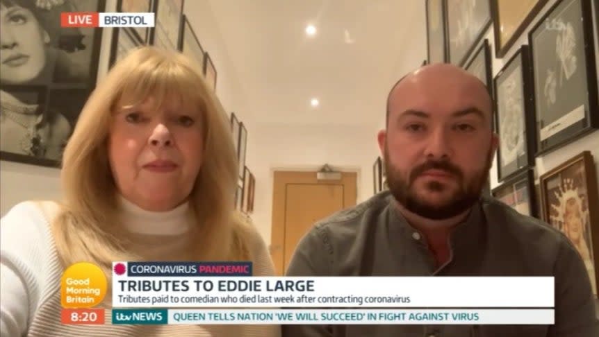 Patsy appeared with son Ryan on Good Morning Britain (ITV)