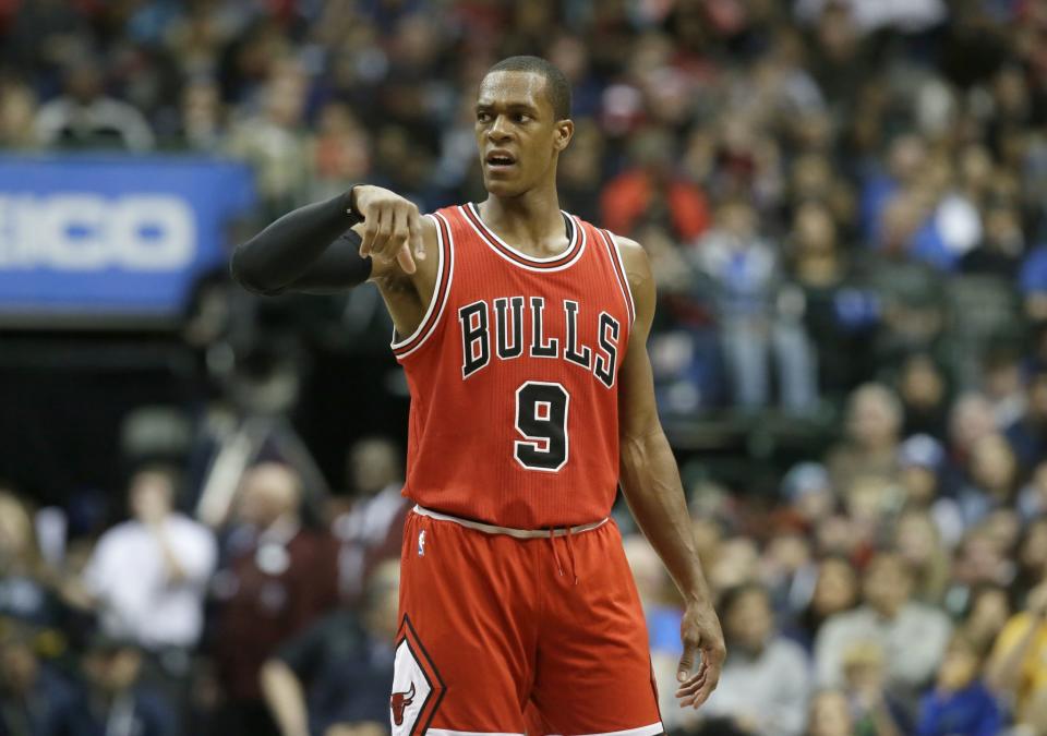 The Bulls have suspended Rajon Rondo for Monday's game against Portland. (AP)