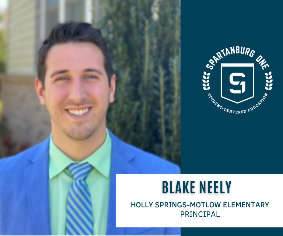 District One welcomes Blake Neely as the new principal for Holly Springs-Motlow Elementary School.