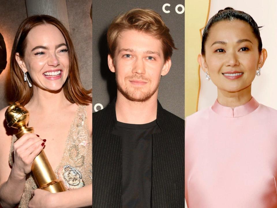 Emma Stone, Joe Alwyn and Hong Chau.