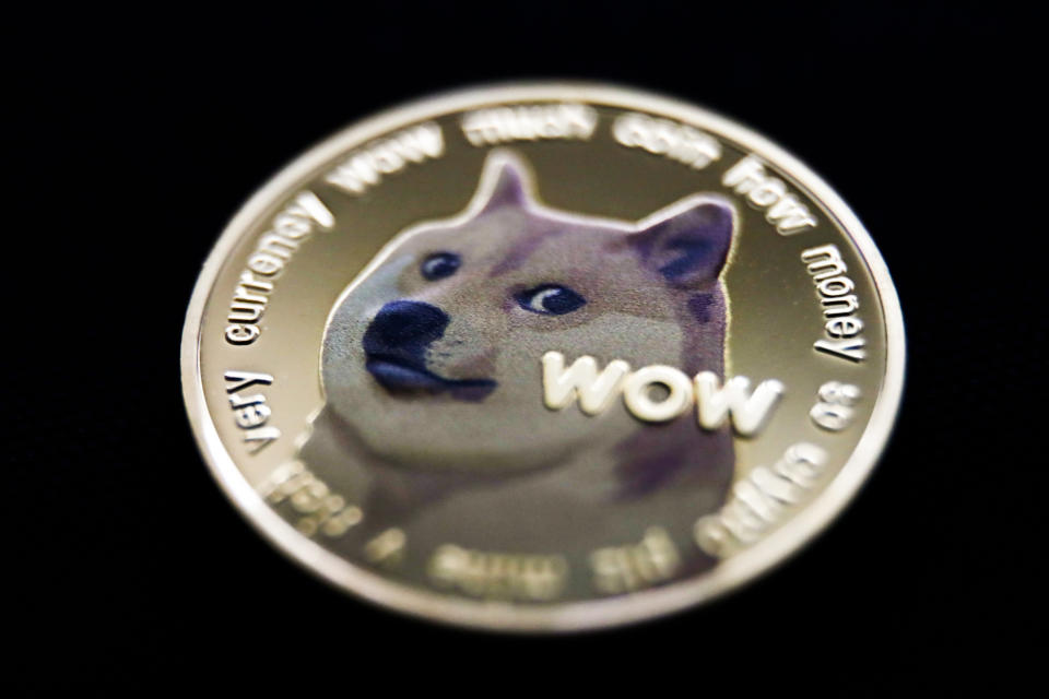 Representation of Dogecoin cryptocurrency